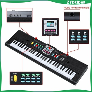 teclado piano 61 teclas digital música teclado con micrófono navidad niños regalo