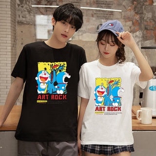 Doraemon manga corta hombres mujeres pareja desgaste camiseta pareja ropa 6640