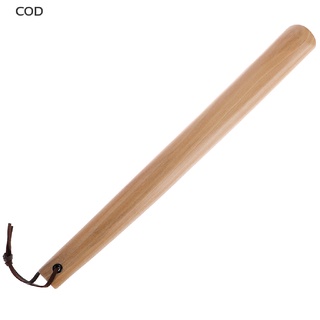 [cod] 38 cm de mango largo cuernos de zapato unisex madera cuerno forma de cuchara zapatero flexible caliente
