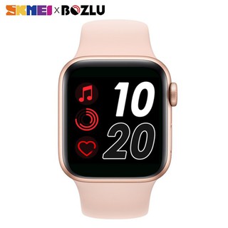 [skmei official] relojes inteligentes nuevo reloj inteligente bluetooth llamada música reproducción impermeable para apple ios android heartrate t500 smartwatch