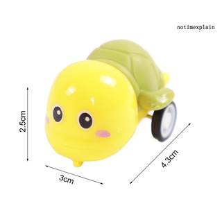 Ntp 5Pcs pequeño tortuga juguete atractivo entretenimiento plástico niños coche juguete para niños (5)