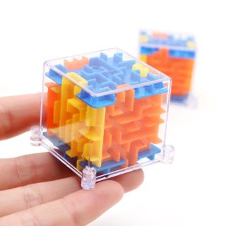 Cubo Mágico Laberinto 3D Transparente De Seis Caras Rompecabezas Velocidad De Bola Rodante Juego Cubos Juguetes