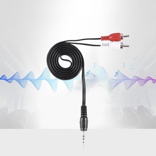 Qilin: conector de enchufe de 1/8" a 2 RCA macho estéreo de Audio Y adaptador de cable Kabel (2)