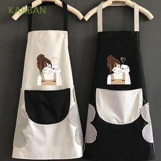 KARBAN Cartoon Kitchen Supplies Wipeable Household Cleaning Tools Apron for Women Chef Apron Cooking Waterproof 1Pcs Oil-Proof Baking Accessories/Multicolor