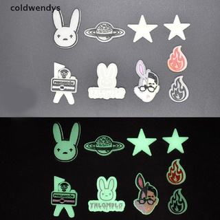 [coldwendys] 10 piezas de pvc luminoso cueva zapatos accesorios bad bunny lindo zapatos decoraciones
