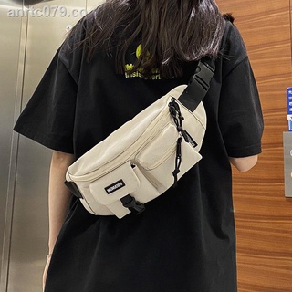 ▲❀Bolso de mensajero para hombre, bolso de pecho de marca marea para estudiantes japoneses, bolso de cintura para deportes de ocio, bolso de hombro único salvaje japonés para mujer (8)