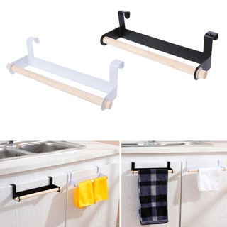 Rollo de cocina de papel estante de almacenamiento de toallas soporte de pañuelos debajo de la puerta del gabinete (1)