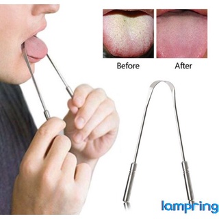 Stainless Steel Tongue Scraper Cleaner Fresh Breath Cleaning Coated Tongue Toothbrush Dental Oral Hygiene Care Tools/stainless steel U-shaped tongue scraper to refresh and remove bad breath Tongue Scraper Stainless Steel for Adults 1 PCS lampring (1)