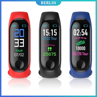 (berlin) m3 monitor de frecuencia cardíaca de oxígeno presión arterial ip68 impermeable pulsera inteligente (1)