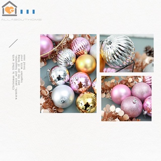 34pcs 4 cm árbol de navidad decoraciones bolas bola de navidad fiesta colgante adornos decoraciones de navidad para el hogar (6)