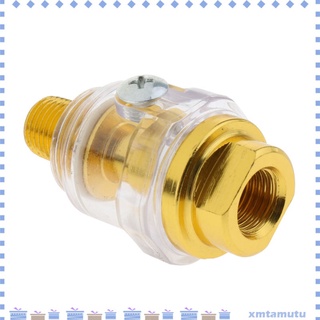 premium brass 1/4" npt mini en línea lubricador lubricante neumático herramienta de aire