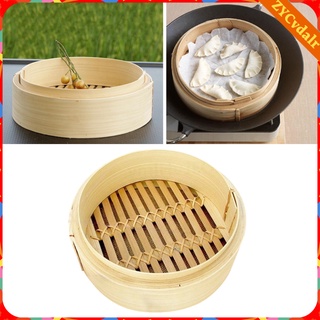 2pcs bambú vaporizador cesta de bola de masa arroz pollo carne vaporizador utensilios de cocina 23 cm