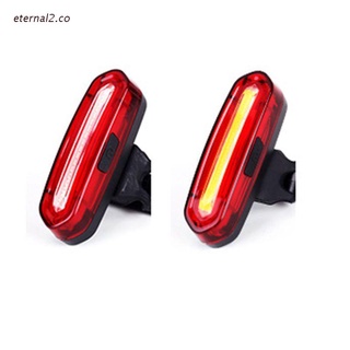 ETE2 High Brightness Bike Rear Light USB Powerful LED Bicycle Warning Tail Light Rechargeable Outdoor Night Riding Cycling Modification Supplies