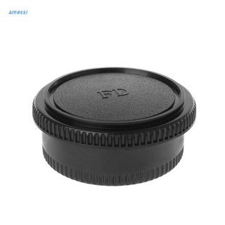 amessi Rear Lens Body Cap Camera Cover Anti-dust Mount Protection Plastic Black for Canon FD