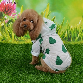 [Jennifer] Dog Raincoat Sun-proof Clothing Summer Sun Protection Hoodie Small Dog Ponch .