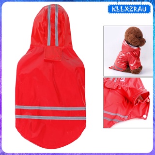 [kllxzrau] Dog Pet ligero botón Para perro/funda Para lluvia/cubierta De lluvia con botón ajustable/ropa Para mascotas/ropa Para mascotas (2)