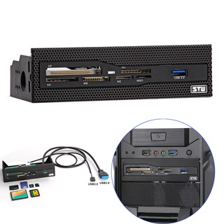 Dom- USB Power PC caso frontal CD controlador Panel Multi ranura lector de tarjetas internas (2)