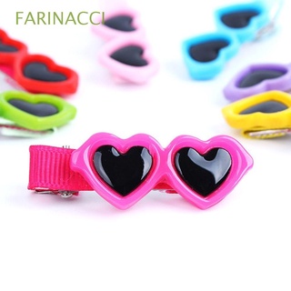 farinacci hot sale pet dog clips 8pcs boutique arcos de pelo perro aseo lindo moda kawaii amor estilo perrito gafas de sol/multicolor