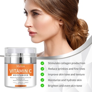 MABOX Vitamin C Moisturizer Anti Wrinkle Moisturizer Brighten FACE CREAM Vitamin C Serum for Face 50ML (6)