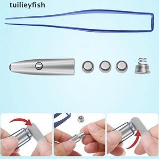 tuilieyfish ear pick wax removedor de cera limpiador curette con linterna led luz earpick herramienta co
