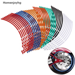 hhg> llanta de rueda de coche de motocicleta 16 tiras reflectantes 17"-19" cinta adhesiva adhesiva bien