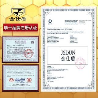 Reloj Jinshidun certificado Reloj mecánico para hombre Automático Ultrafino Luminoso Impermeable Negro