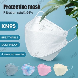 10/50pcs 3D KF94 máscara a prueba de polvo a prueba de niebla y transpirable máscara protectora