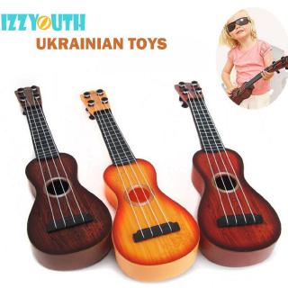 Love Baby dulce simulación clásica madera grano Ukelele guitarra juguetes niños instrumento Musical