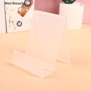 worrbeauty 1pc transparente acrílico estantería soporte libro soporte de exhibición álbum cuaderno stan co