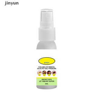 jinyun - spray de control de pulgas y garrapatas para perros de gato, seguro de usar 30 ml de suministros de plagas. (1)