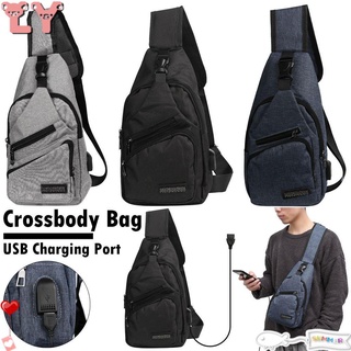 LY viaje pecho Pack al aire libre bolsas de hombro Crossbody bolso de los hombres de la moda Casual USB puerto de carga de gran capacidad/Multicolor (1)