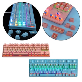 led arco iris retroiluminado con cable teclado para juegos desmontable silencioso para windows gamer (6)