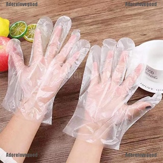 [alg] 100 guantes desechables ecológicos para cocina, transparentes, multifuncionales [adorelovegood]