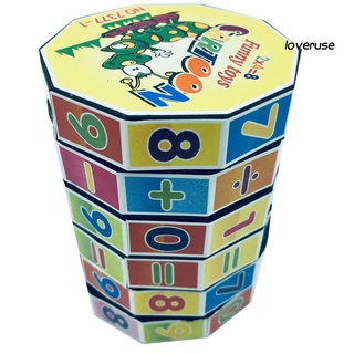 Cubo Mágico Colorido Cilindro Rompecabezas Matemáticas Aprendizaje Temprano Educativo Niños Juguete/YZWJ / (6)
