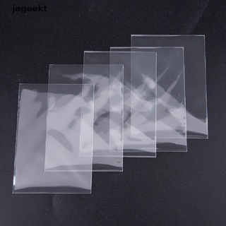 jageekt 100pcs 61x88 transparente colección tarjeta de película protector de juego kill sleeves co
