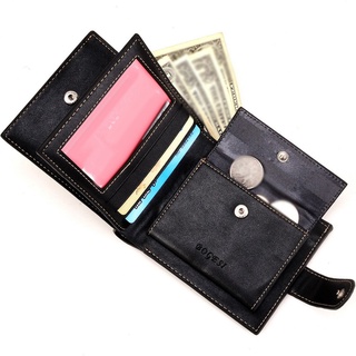 MM carteras de cuero para hombre/cartera pequeña Bifold/tarjetero para tarjetas de crédito (6)