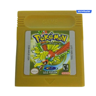 snowmanek cartucho de tarjetas de juego para Nintendo Pokemon GBC Game Boy versión de Color consola (9)