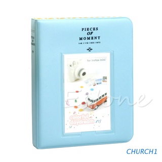 church - carcasa para álbum de fotos de fujifilm instax mini8 7s 25 50s 90, color azul
