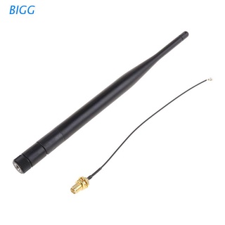 bigg rp-sma macho 868 mhz 5dbi antena inalámbrica router antena+15 cm rp sma hembra a ipx 1.13 cable