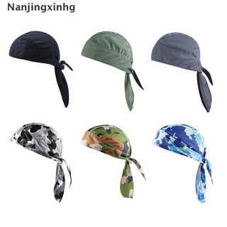 [nanjingxinhg] gorra de calavera ciclismo cabeza bufanda verano hombres corriendo equitación pañuelo sombrero [caliente]