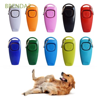 BRENDA2 Multi-use Dog Supplies 2 In 1 Dog Flute Dog Whistle with Key Ring Portable 1 pcs Aid Whistle Effortless Sound Clear Dog Training Clicker/Multicolor