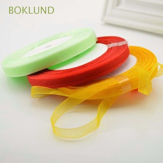 boklund 12 mm cintas de envoltura de ropa de costura organza cinta accesorios de navidad boda seda rosas 50 yardas tela satén cinta/multicolor