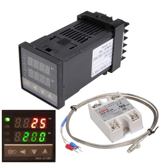 0 c~1300 c alarma rex-c100 digital led pid controlador de temperatura kits ac110v-240v