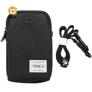 yipinu - bolsa multifuncional impermeable para teléfono al aire libre, color negro