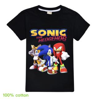 Ropa de niño niñas Tops Sonic el erizo camiseta 100% algodón camisetas ropa de niños