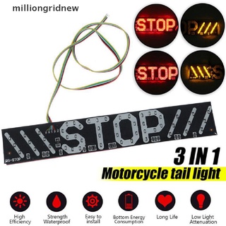 [milliongridnew] 51 led de la motocicleta trasera de freno de parada de giro de la señal de giro de la placa de la luz drl