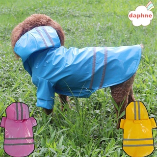 Daphne ropa al aire libre mascota mono Chamarra protector solar PU perro impermeable suministros para mascotas reflectante transpirable con capucha/Multicolor