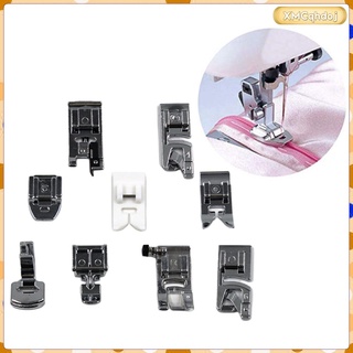 9Pcs Stainless Steel Presser Foot/Sewing Machine Presser Foot Replacement Parts