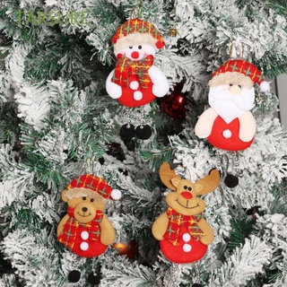 TARSURE DIY Christmas Ornaments Home Santa Claus Doll Hang Decorations Happy New Year Drop Ornaments Snowman Xmas Gift Tree Pendant