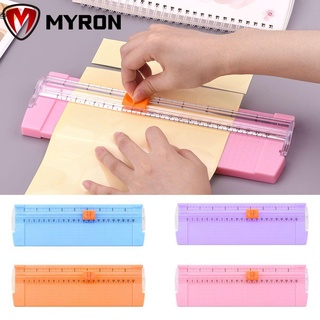 Myron cortador de papel portátil DIY tarjeta de corte de papel Trimmer Scrapbooking ligero suministros de oficina foto regla A4/A5 corte